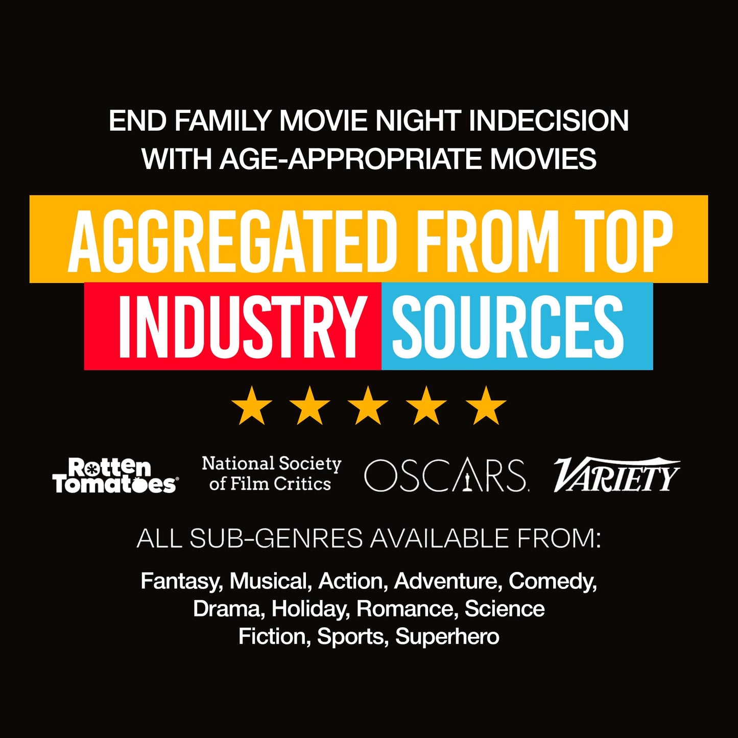 [Triple Pack] Top 50 Movies + Top 50 Horror Movies + Top 50 Family Movies