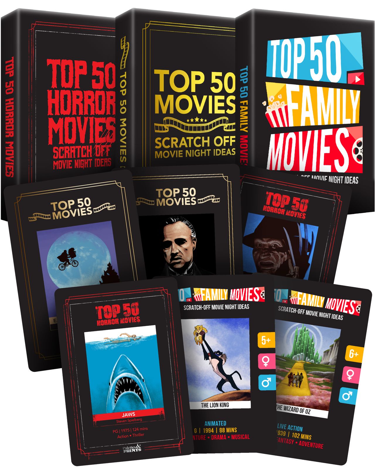 [Triple Pack] Top 50 Movies + Top 50 Horror Movies + Top 50 Family Movies